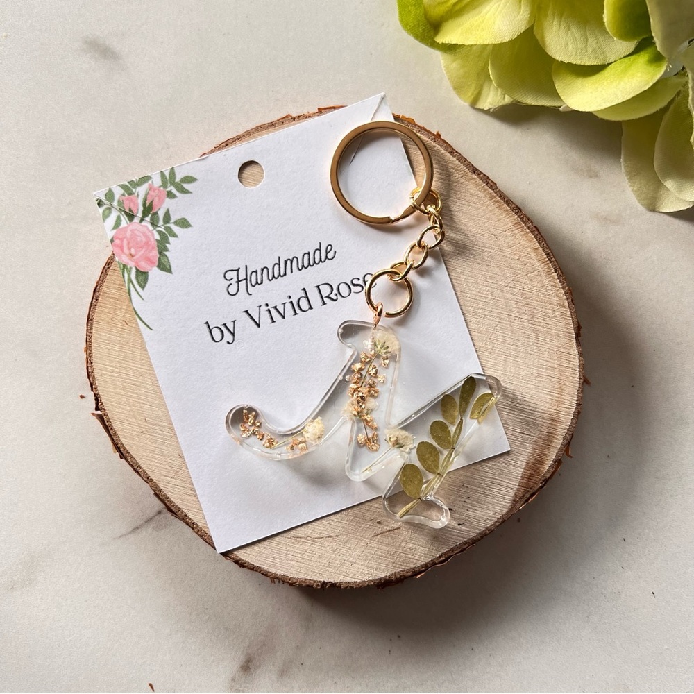 Handmade Initial Keychain | Letter M - Picture 1 of 4